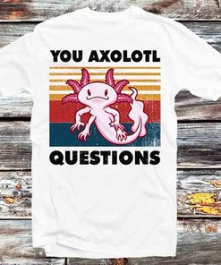 Retro 90s Axolotl Unisex Cartoon Anime Top - Vintage Retro Gift for Anime Lovers