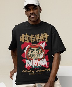 Retro Anime Cat Tee - Unisex Durama Tshirt, Kawaii Cat Shirt, Aesthetic Manga Clothing, Kanji Apparel, Fan Gift for Anime Lovers