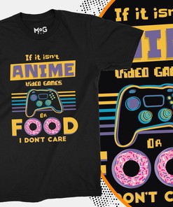 Retro Anime Food Shirt for Gaming Nerds - Cosplay Tee and Gamer Gift for Men and Women #OS4581