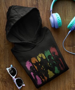 Retro Anime Overhaul Silhouette Hero Unisex Hoodie - A Unique Gift for Academia Fans