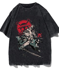 Retro Anime Vintage Tee - Unisex Cotton Shirt, Japanese Manga Tee, Harajuku Clothing