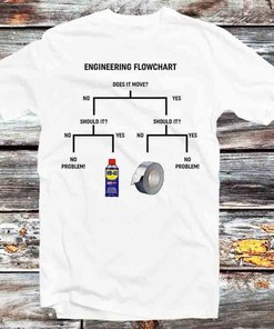 Retro Duct Tape Engineer Tee - Cool Gift For Diy Fans
