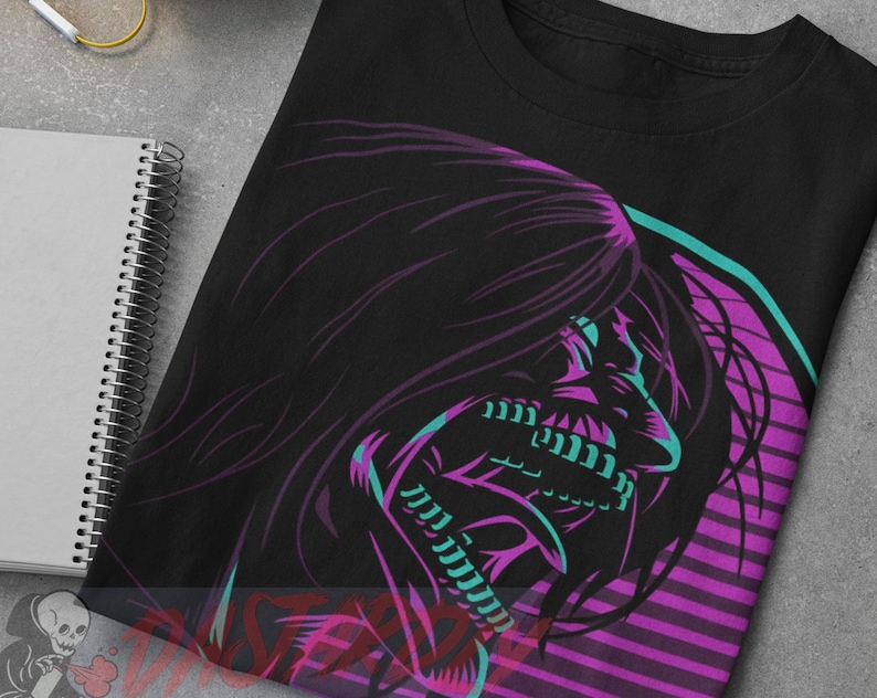 Retro Giant Face Shirt: Ideal Vintage Anime Gift - Image 2