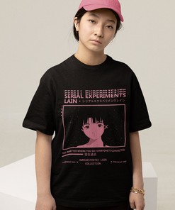 Retro Lain Iwakura Manga Tee - Serial Experiments Lain Unisex Shirt, Anime Clothing