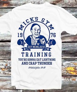Rocky Film Movie Micks Gym Boxer Gloves Men's Tee - Vintage Retro Cool Anime Gift for Boxing Fans
