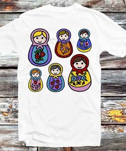 Russian Doll Art and Culture T-Shirt - Perfect Gift for Fans of Folk Art