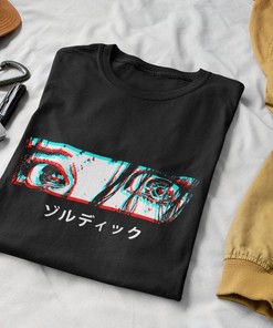 Sad Anime Girl Eyes T-Shirt - Retro Japanese Aesthetic - Unisex Clothing