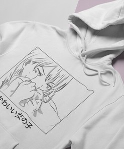 Sad Girls Japanese Aesthetic Hoodie - Vaporwave Kawaii Sweatshirt with Pastel Grunge Anime Theme
