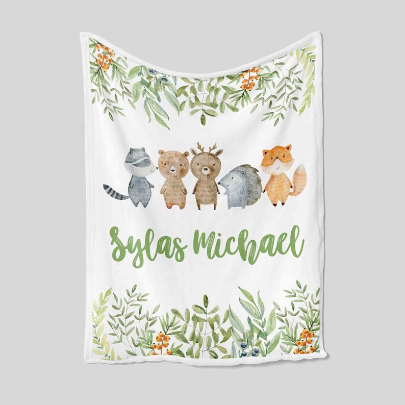 Safari Woodland Baby Blanket Bedding Set - Great Gifts for Family - Image 2