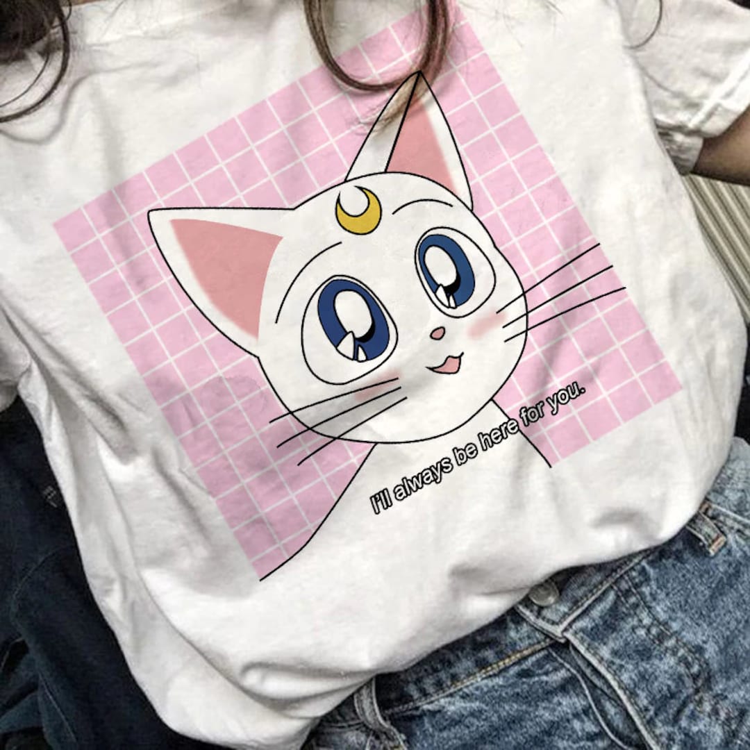 Sailor Moon Artemis Unisex Harajuku Kawaii Tee - Anime Lover Gift
