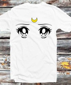 Sailor Moon Inspired Kawaii Eyes T-Shirt - Vintage Anime Gift for Women & Men