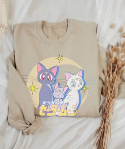 Sailor Moon Kawaii Hoodie - Harajuku Sweatshirt, Aesthetic Manga Clothing