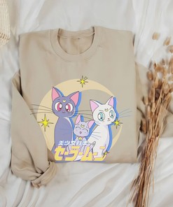 Sailor Moon Kawaii Hoodie, Wicked Lady Sweatshirt, Harajuku Clothing Gift for Anime Fans
