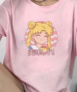 Sailor Moon Manga Tee, Harajuku Clothing Gift for Anime Lovers, Perfect T-Shirt for Fans