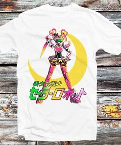 Sailor Moon Robot Cop Japanese Poster Unisex Tee - Vintage Retro Cool Gift