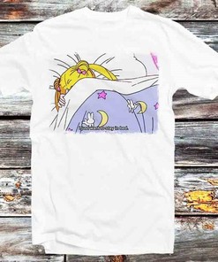 Sailor Moon Stay In Bed Tee - Cool Vintage Style Gift for Anime Lovers