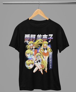 Sailor Venus Sailor Moon Unisex Heavy Cotton Tee - Vintage Style Anime Shirt for Retro Fans