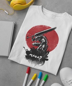 Samurai Anime Shirt - Unisex Hoodie with Knight - Manga Sweatshirt