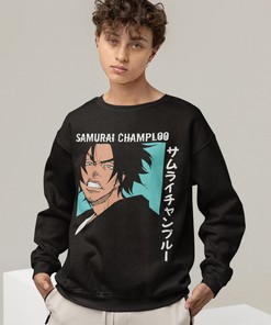 Samurai Champloo Sweatshirt: Anime Characters & Sword Design