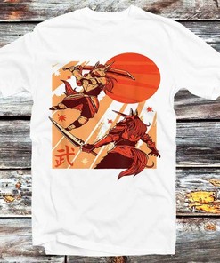 Samurai Unicorn Ninja Fighter Tee - Cool Vintage Style Gift for Anime Lovers