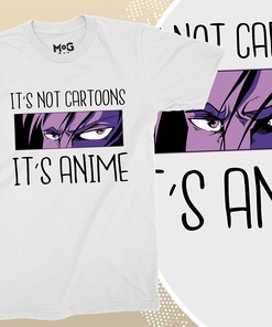 Sarcastic Cartoons vs Anime T-shirt - Manga Lover Top and Funny Slogan Shirt for Japan Art Gift