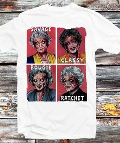 Savage Golden Girls Halloween T-Shirt - Vintage Style Shirt for Anime Lovers