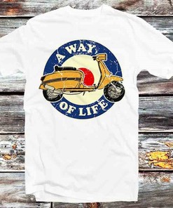 Scooter A Way Of Life T-Shirt - Vintage Mopeds and Motorcycles Fans Tee: Gifts For Fans Included