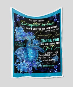 Sea Turtle Quilt Blanket Bedding Set for Daughter-in-Law - Great Gifts for Family