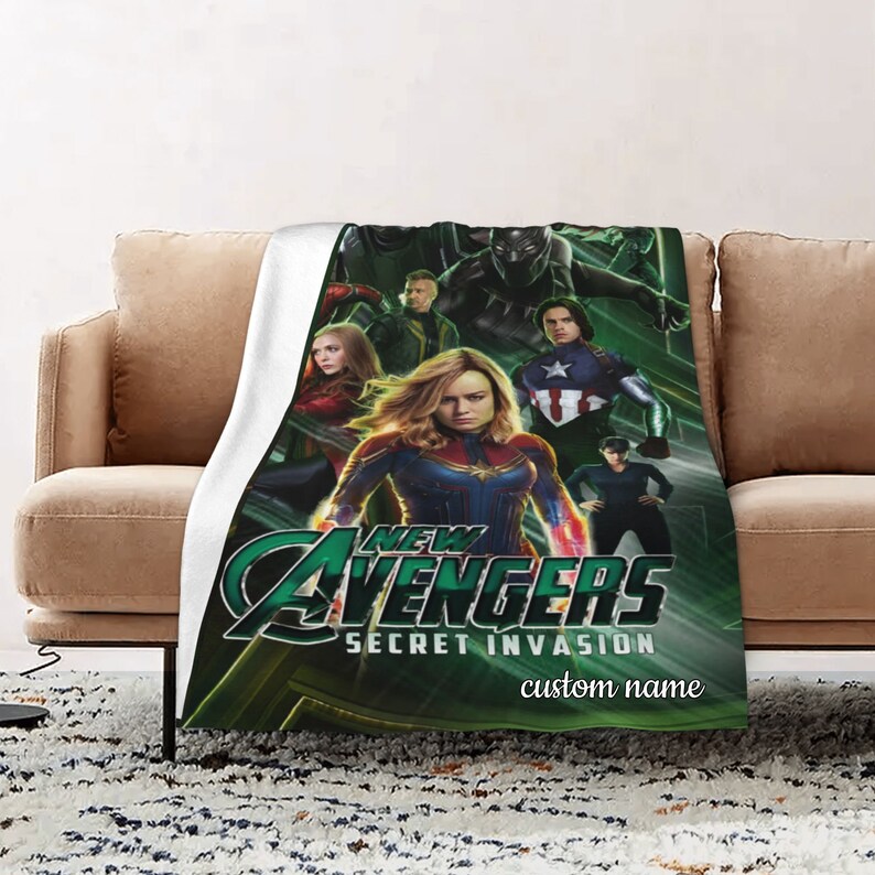 Secret Invasion Personalized Quilt Blanket Bedding Set - Ideal for Sofa Blanket and Home Decoration - Image 2