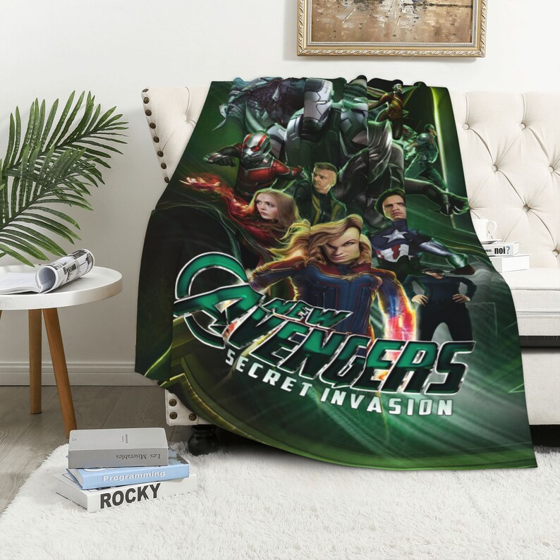 Secret Invasion Personalized Quilt Blanket Bedding Set - Ideal for Sofa Blanket and Home Decoration - Image 3