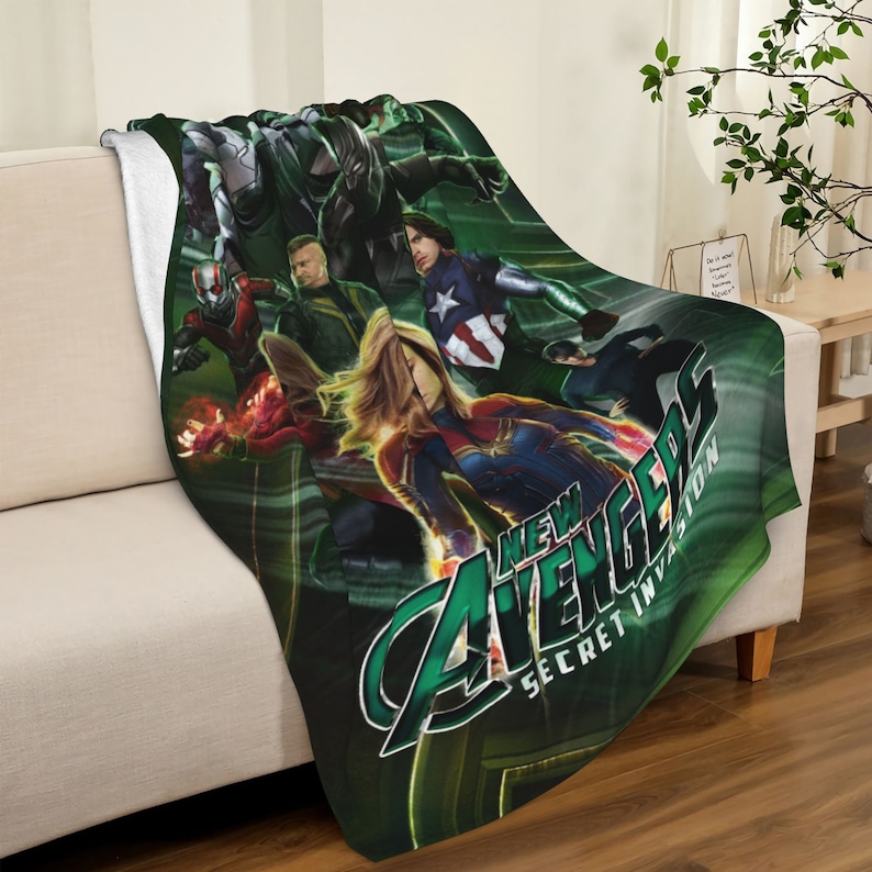 Secret Invasion Personalized Quilt Blanket Bedding Set - Ideal for Sofa Blanket and Home Decoration - Image 4