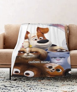 Secret Life Of Pets Personalized Quilt Blanket - Perfect for Home Decoration & Sofa Blanket