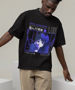 Serial Experiments Lain Anime Tshirt for Fans of Lain Iwakura and Retro Designs - Perfect Manga Clothing Gift