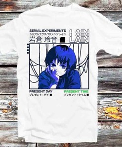 Serial Experiments Lain Japanese T-Shirt - Retro Anime Tee for Fans of Japanese Anime