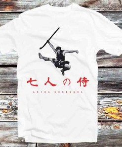Seven Samurai Akira Kurosawa Japanese Movie T-Shirt - Perfect Movie Buffs Gift: Gift for Manga Lovers Included