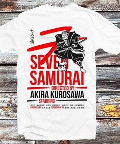 Seven Samurai Japanese Akira Kurosawa T-Shirt - Vintage Retro Cool Gift for Cult Movie Lovers