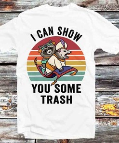 Show Me Some Trash Raccoon Possum Unisex Anime T-Shirt - Nature Lover and Raccoon Fan Gift
