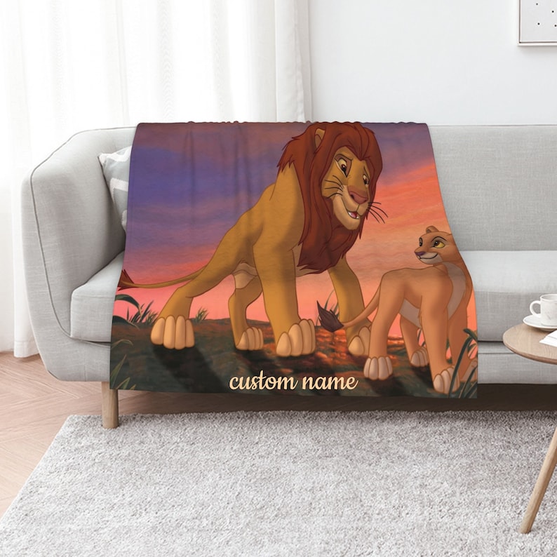 Simba's Pride Quilt Blanket Set with Custom Name - Great Gifts for Family & Home Decoration - Image 2