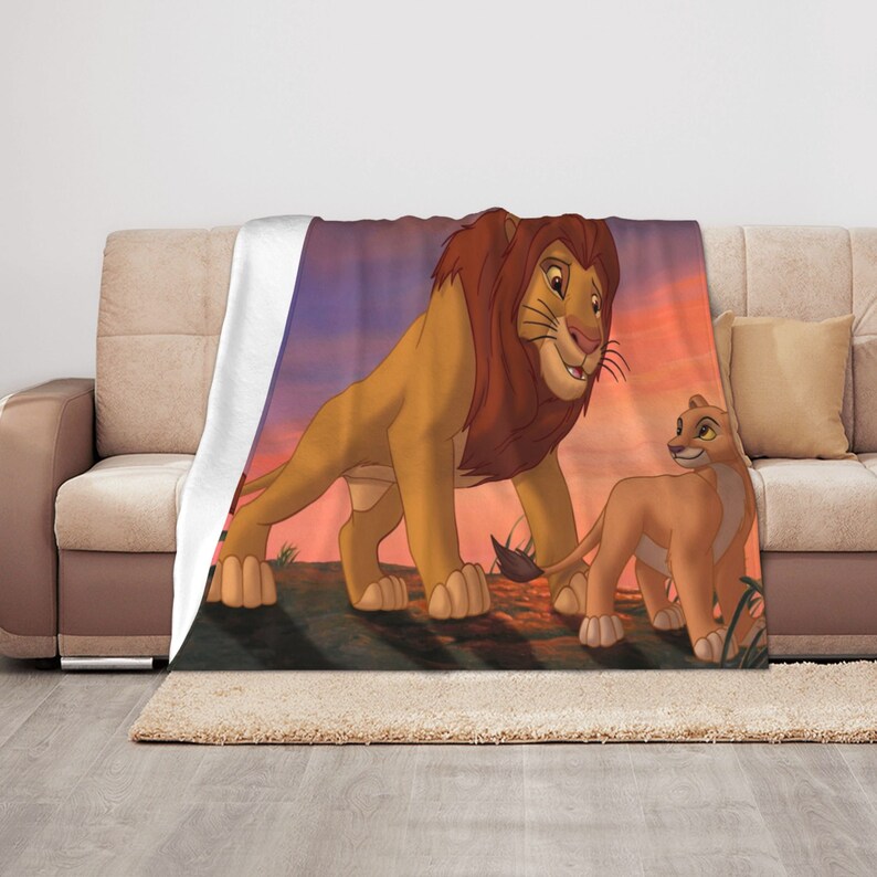 Simba's Pride Quilt Blanket Set with Custom Name - Great Gifts for Family & Home Decoration - Image 3