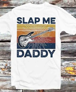 Slap Me Daddy Music Guitar Tee - Perfect Gift for Music and Anime Fans