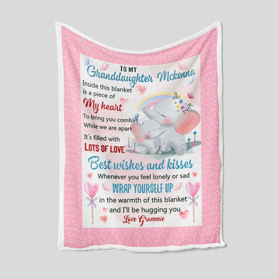 Sofa Blanket with Personalized Grandpa Quilt for Girls - Perfect for Bedroom Decor