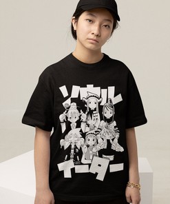 Soul Eater Black Star Maka Albarn Anime Shirt - Unisex Vaporwave Tee for Fans with Unique Graphic Tee