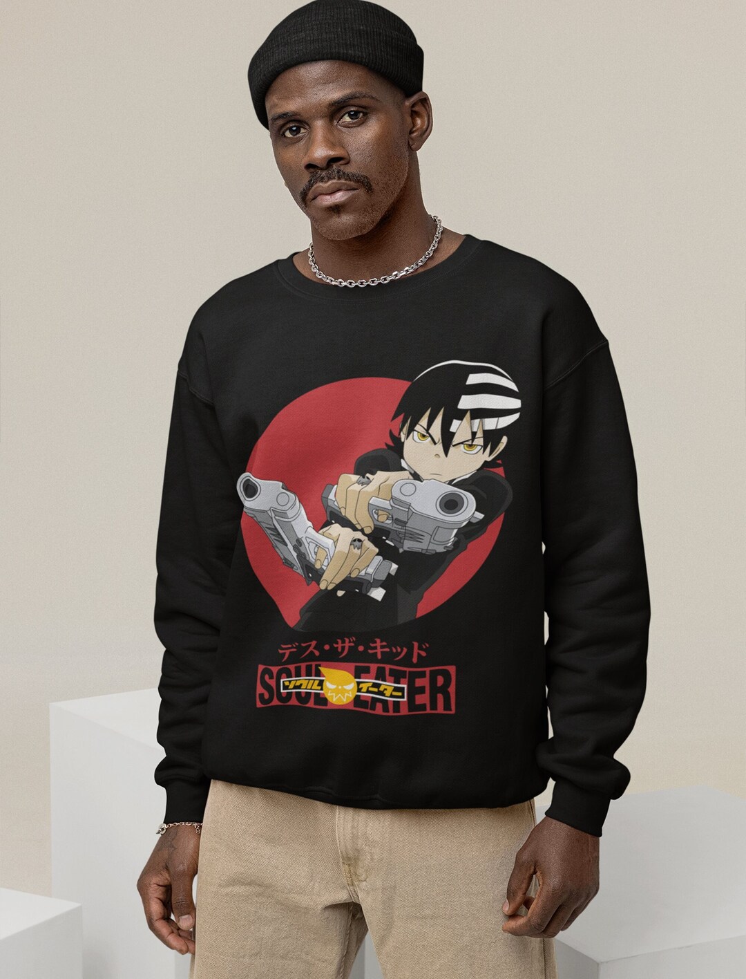 Soul Eater Maka Albarn Black Star Sweatshirt - Unisex Vaporwave Aesthetic Anime Hoodie for Fans with Unique Graphic Te