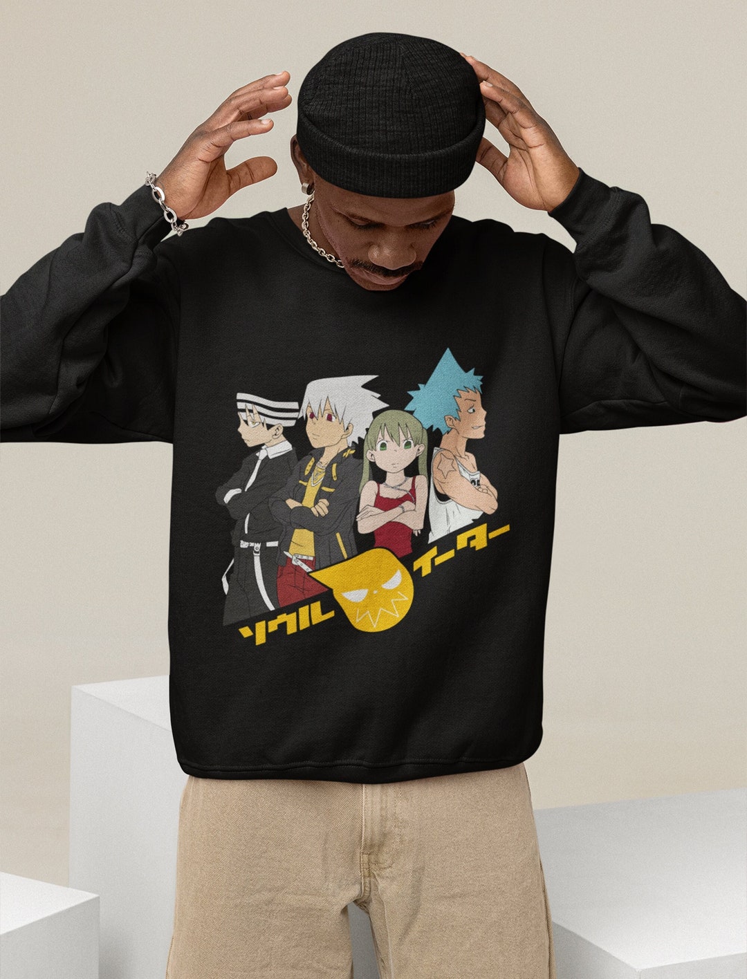 Soul Eater Nakatsukasa Crewneck: Unisex Vaporwave Sweatshirt - Gift for Anime Lovers