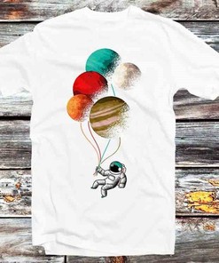 Spaceman Astronaut Planet Balloons Universe T-Shirt - Perfect Gift for Anime Lovers Sweatshirt