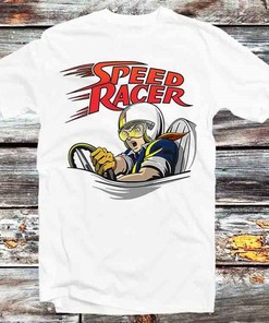 Speed Racer Go Movie Poster T-Shirt - Vintage Retro Cool Gift for Fans