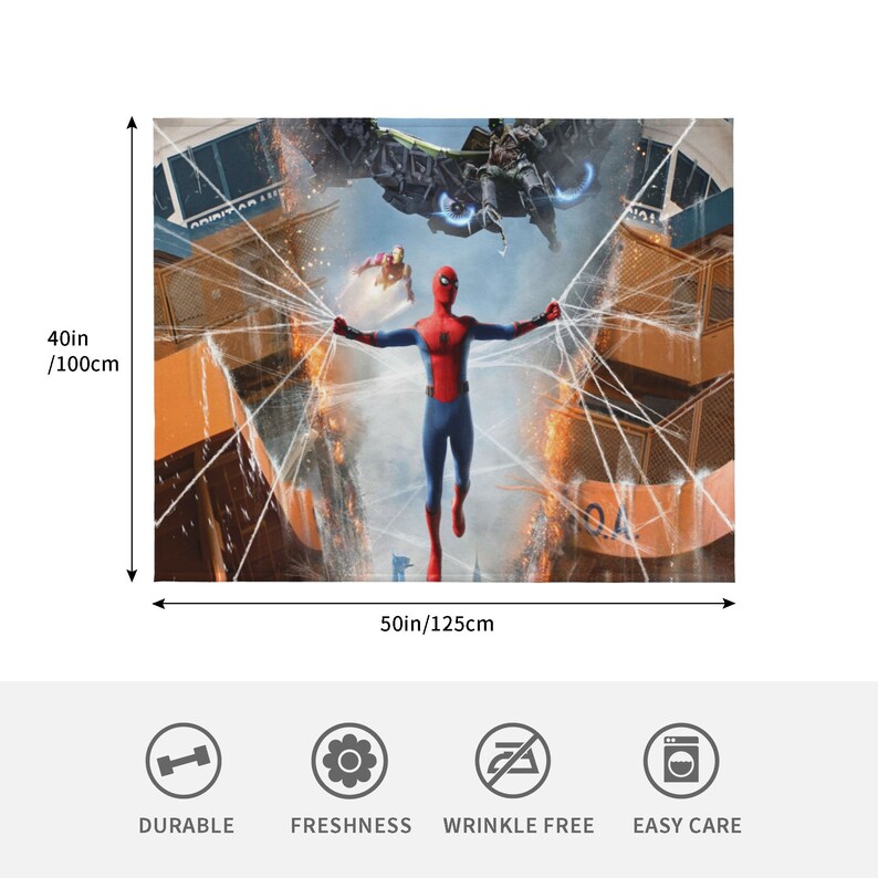 Spider-Man Homecoming Customized Quilt Bedding Set - Perfect for Bedroom Decor and Movie Lovers - Image 3
