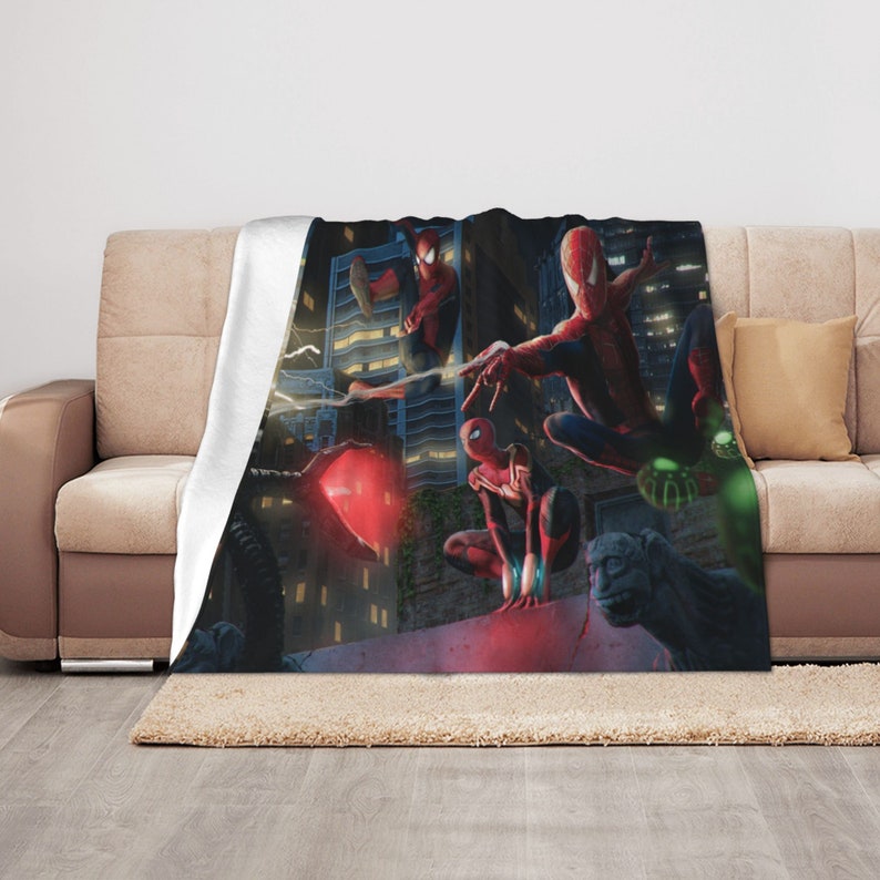 Spider-Man No Way Home Custom Name Quilt Blanket - Perfect for Bedroom Decor and Home Decoration - Image 3
