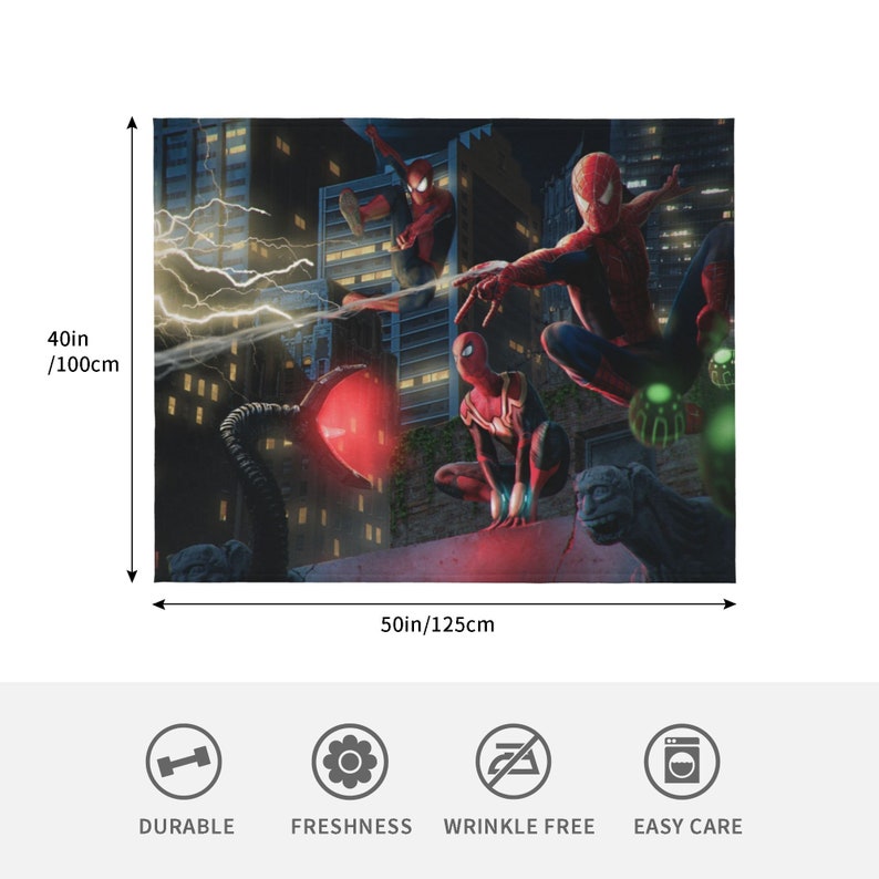 Spider-Man No Way Home Custom Name Quilt Blanket - Perfect for Bedroom Decor and Home Decoration - Image 4