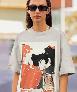 Spike Silhouette Shirt: Unisex Anime Tee with Bebop Aesthetic - Gift for Anime Lovers